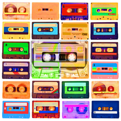 Acrylglasbild - Retro Cassettes Artikelbild