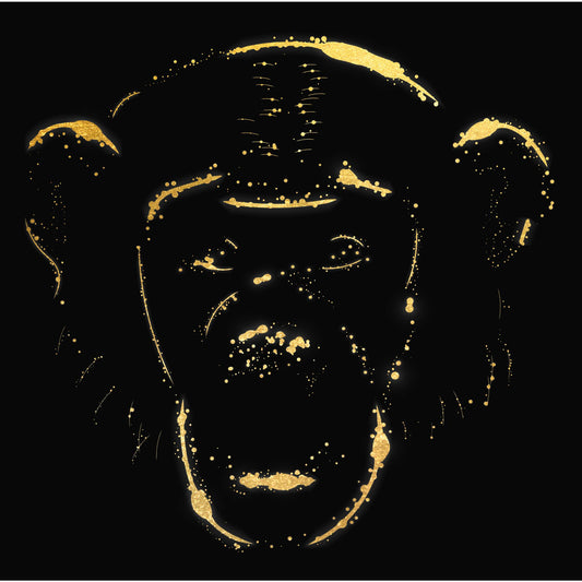 Blattgold Bild - Ape