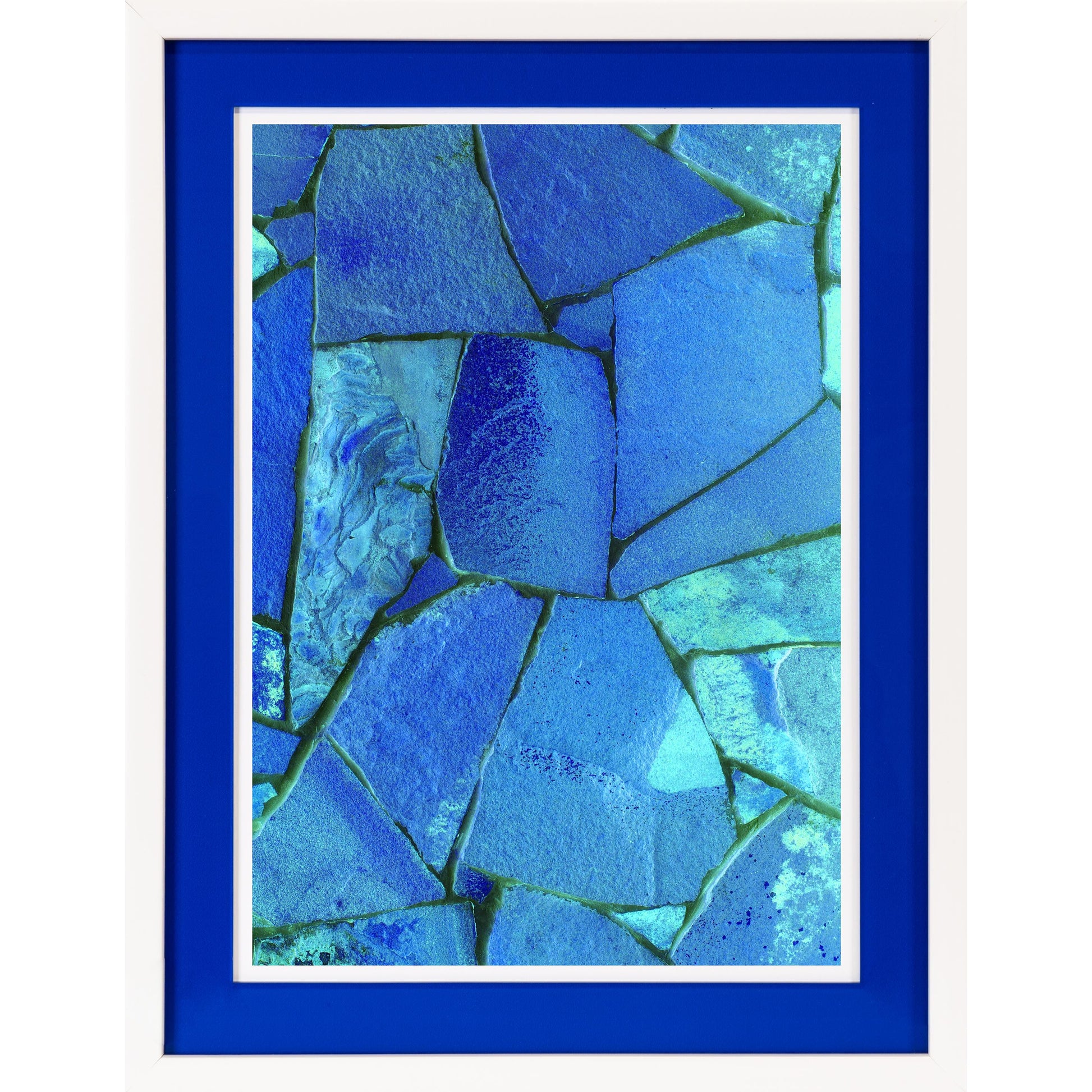 Rahmenbild mit Acrylpassepartout - Blue One