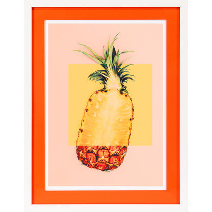 Rahmenbild mit Acrylpassepartout - Pop Pineapple