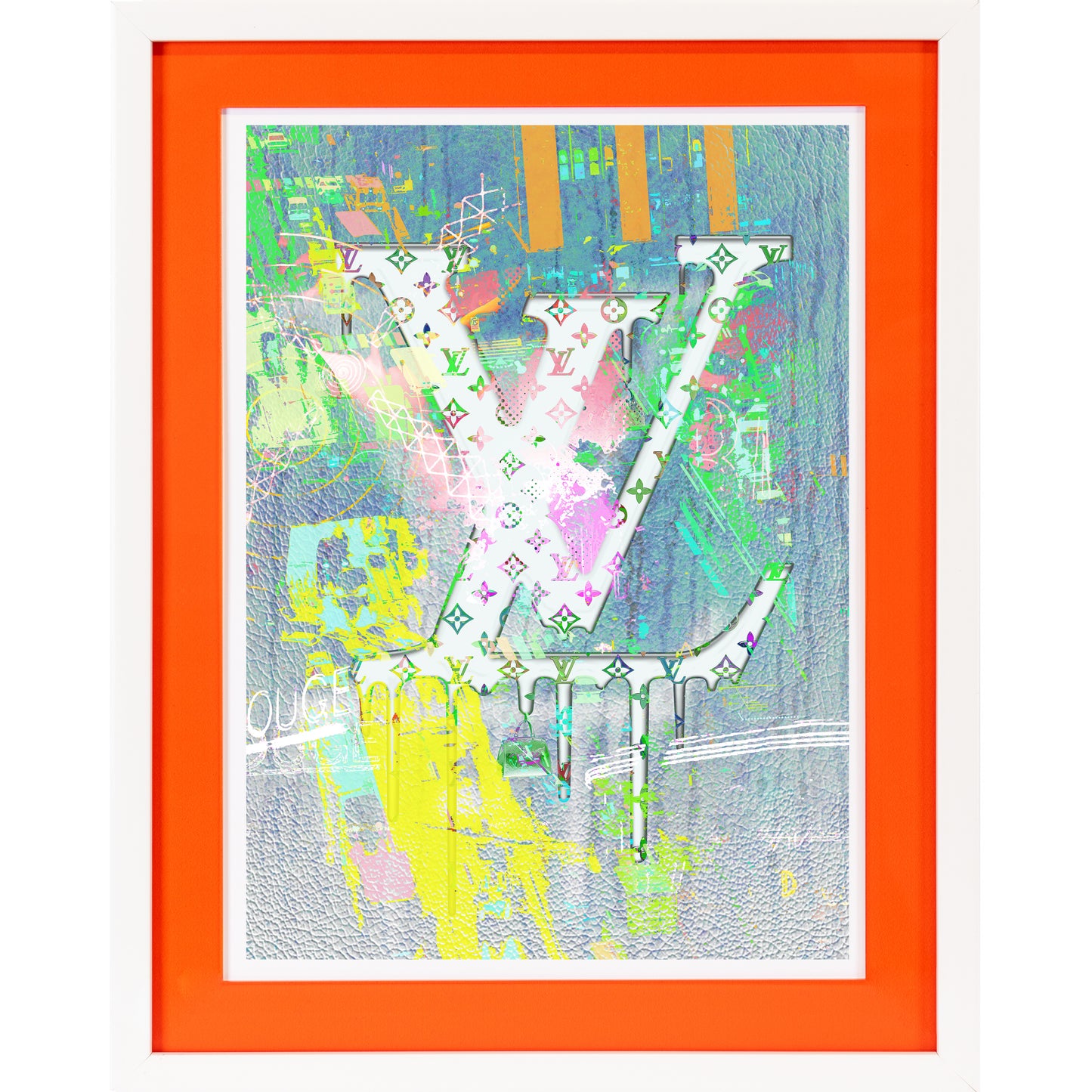 Rahmenbild mit Acrylpassepartout - Luxury Brand