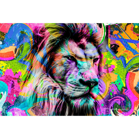 Queen Kerosin Acrylglasbild - Grafitti Lion