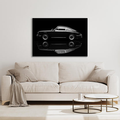 Aluminiumbild - Alter Sportwagen