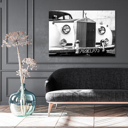 Aluminiumbild - Oldtimer Front Wohnbeispiel