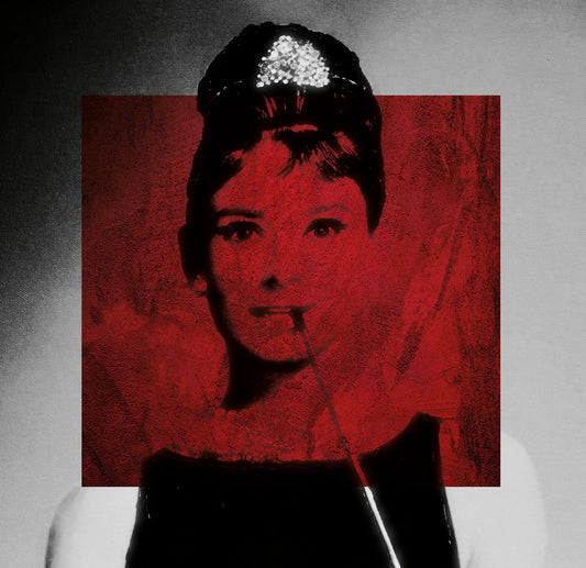 Leinwandbild - Woman in red