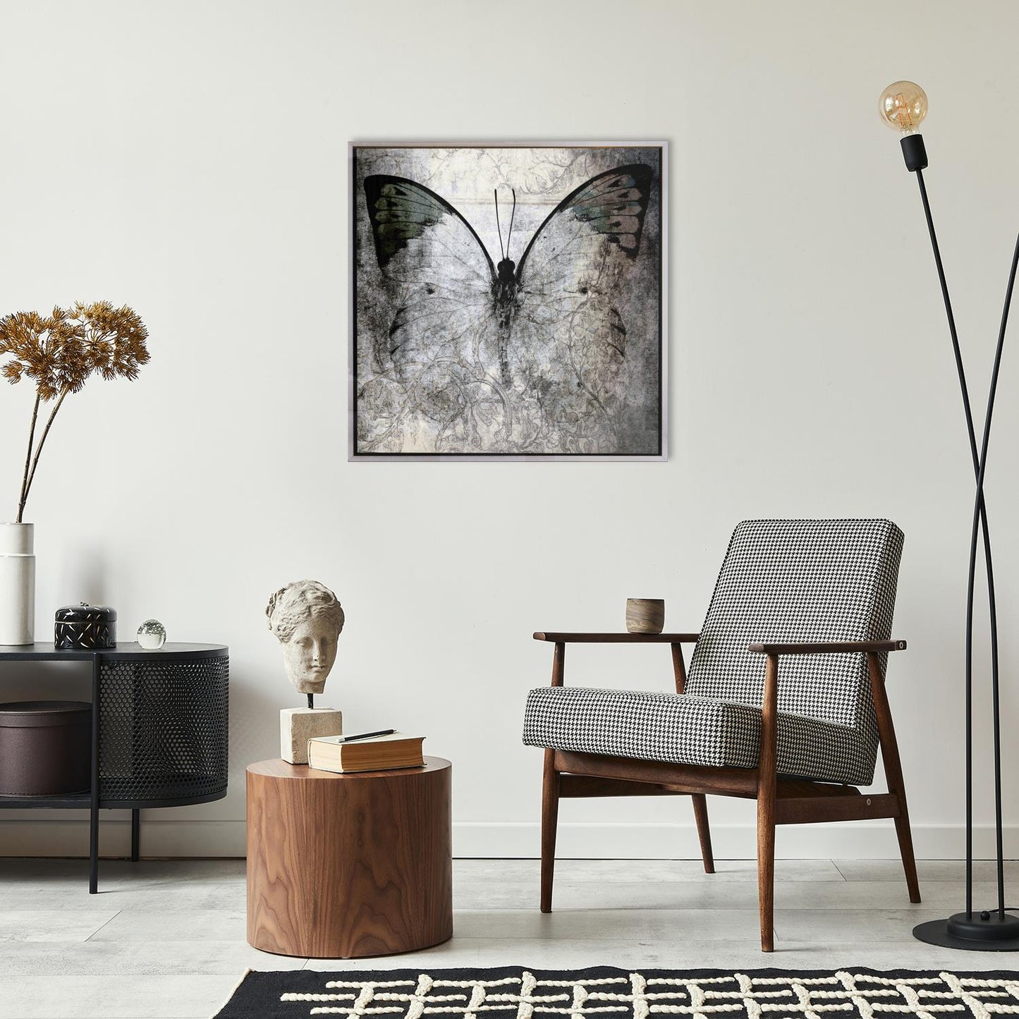 Leinwandbild mit Schattenfugenrahmen - Papilio