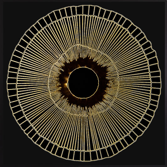 Leinwandbild mit Schattenfugenrahmen - Golden Circle