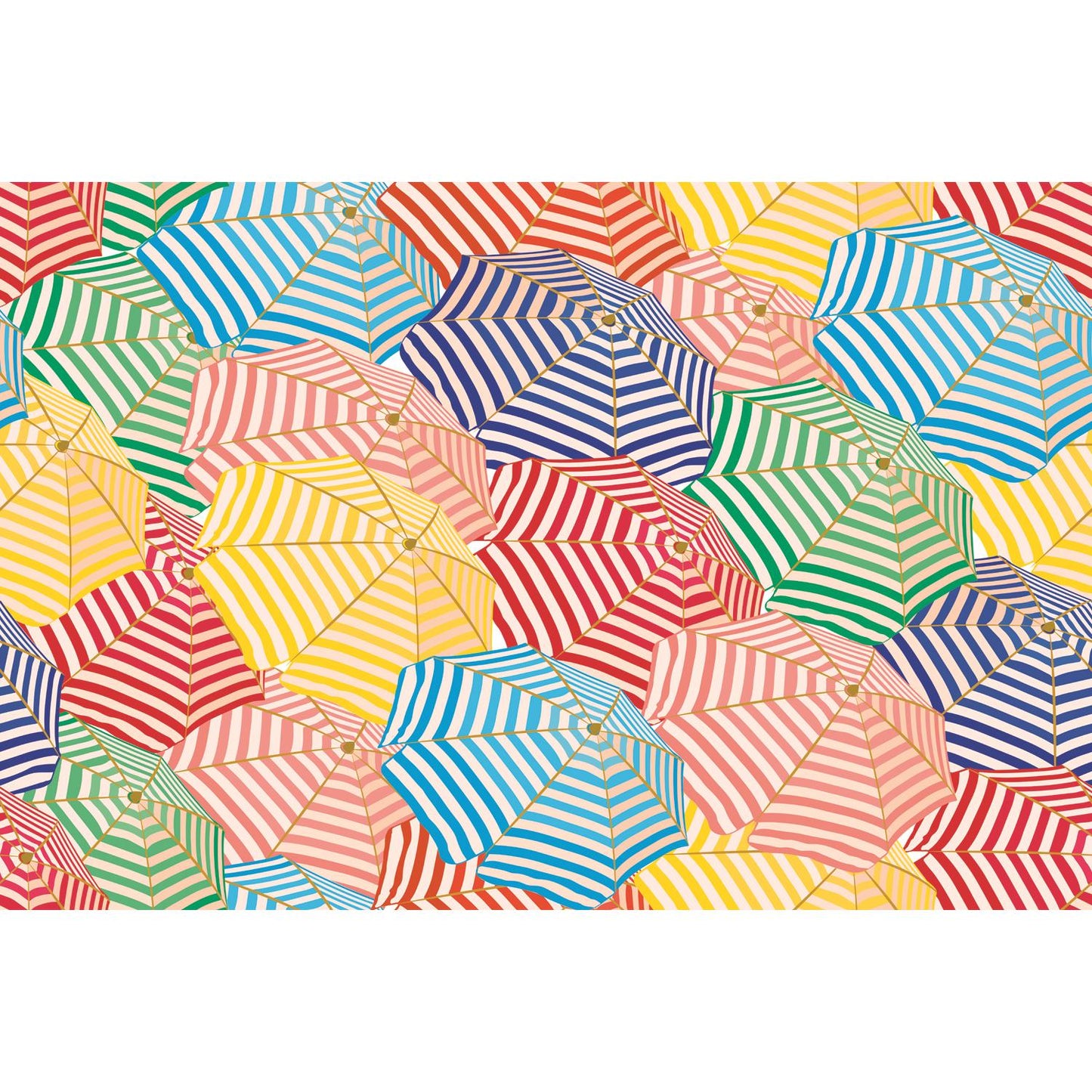 Leinwandbild - Bunte Schirme