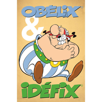 Leinwandbild - Obelix und Idefix