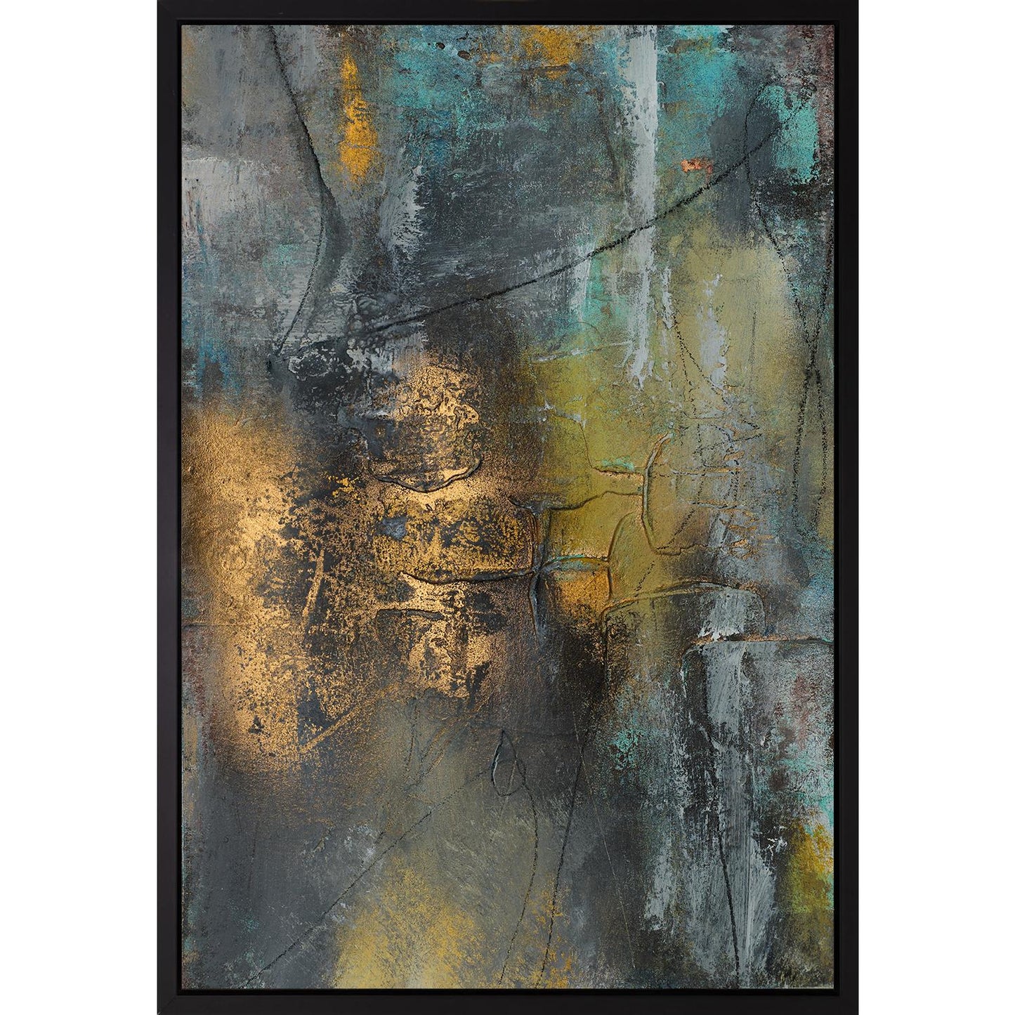 Leinwandbild mit Schattenfugenrahmen - Minimal Essence 40x60cm