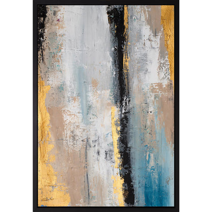 Leinwandbild mit Schattenfugenrahmen - Dynamic Grid 40x60cm