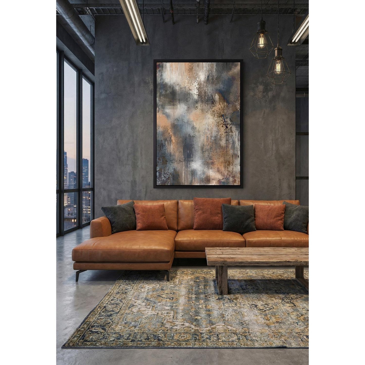 Leinwandbild mit Schattenfugenrahmen - Vector Vibe 40x60cm