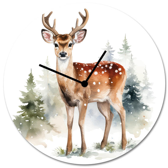 Queen Kerosin Cute Deer Acrylglas-Uhr