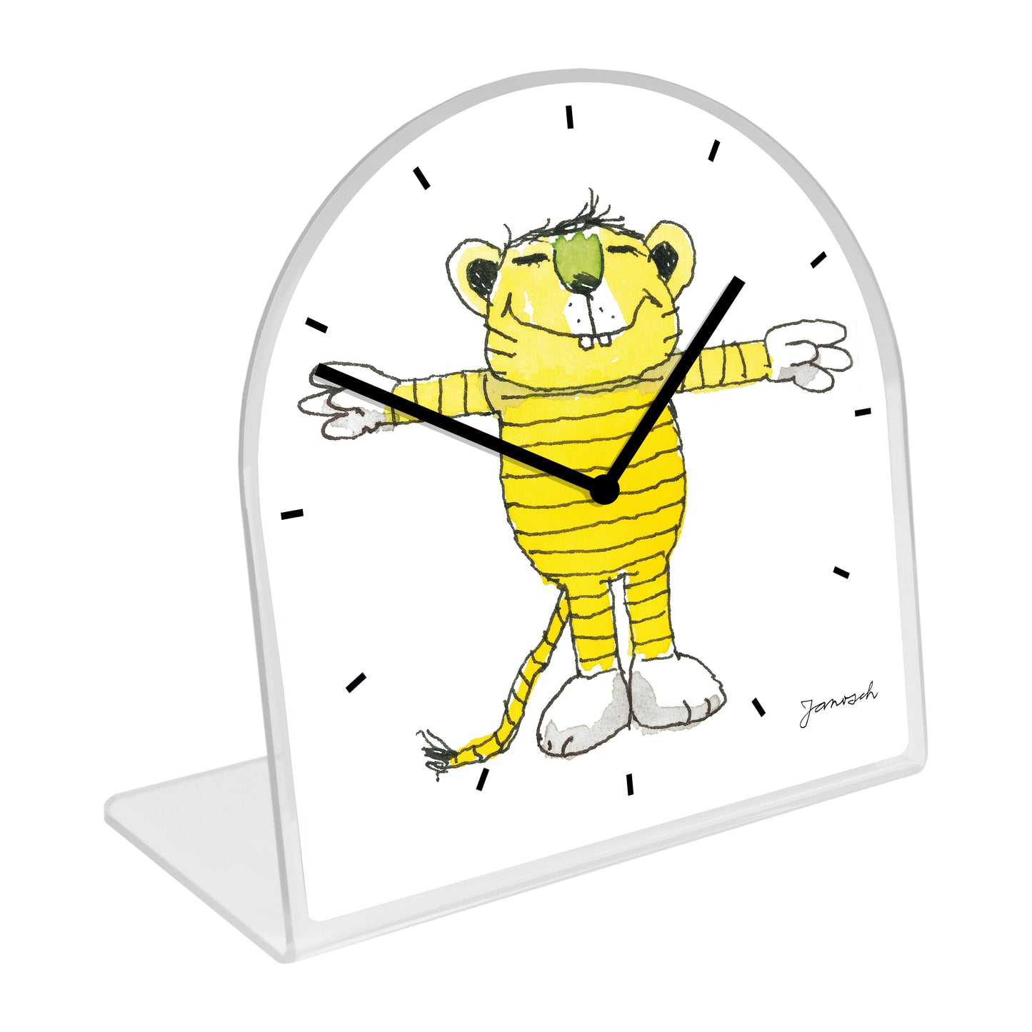 Janosch Acrylglas-Uhr - Kleiner Tiger