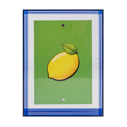 Acrylglas Bilderrahmen - Neon Blau