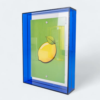 Acrylglas Bilderrahmen - Vier Neonfarben