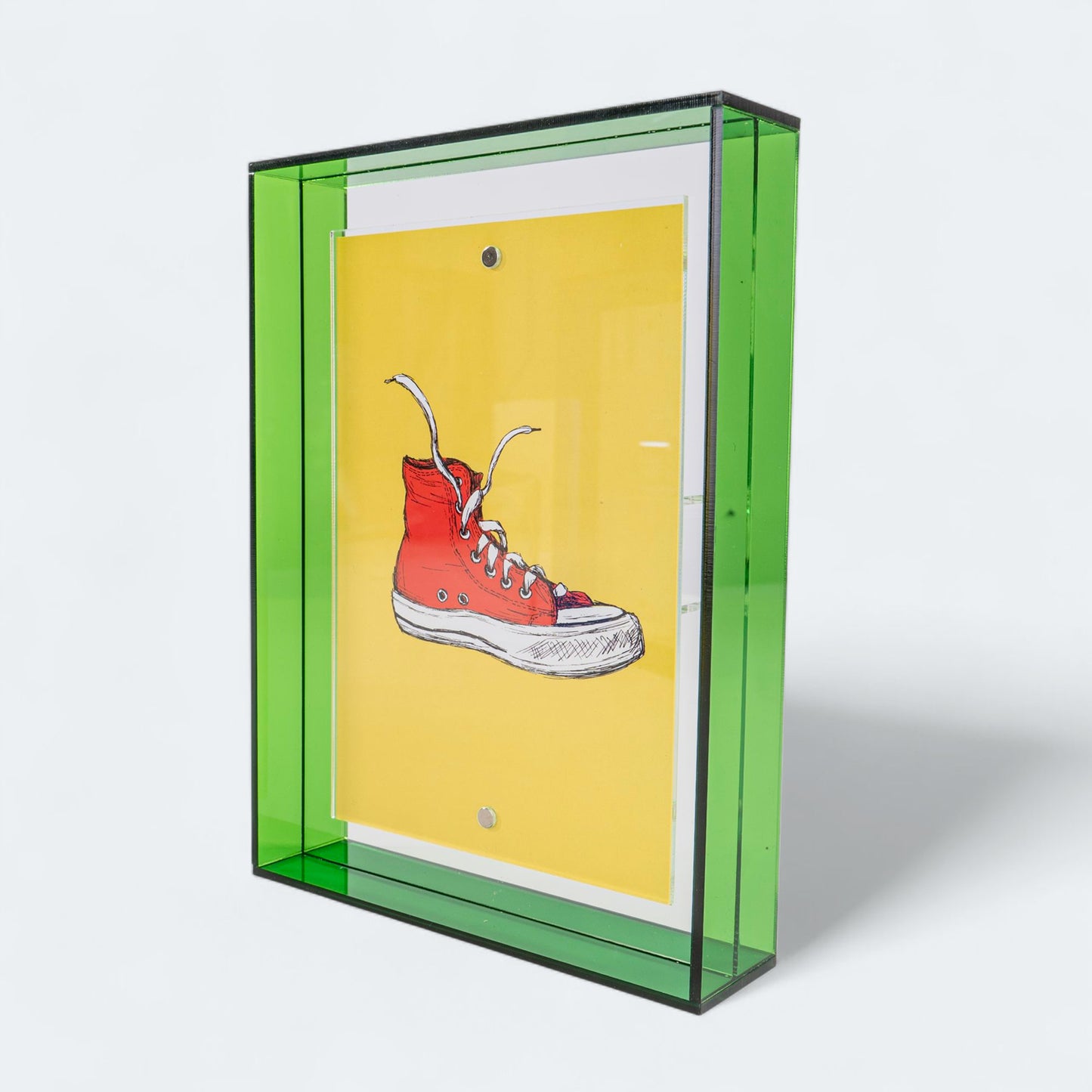 Acrylglas Bilderrahmen - Vier Neonfarben