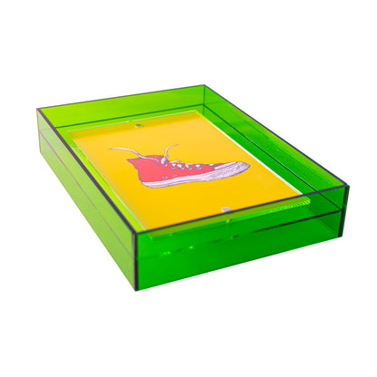 Acrylglas Bilderrahmen - Neon Grün