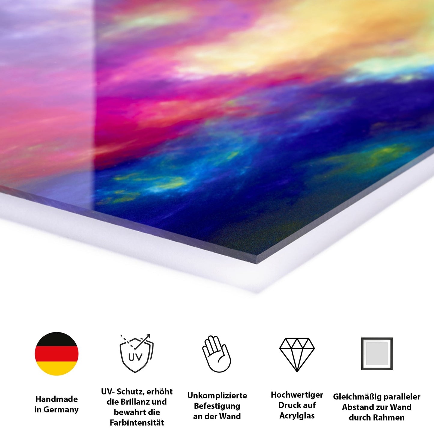 Acrylglasbild - Paderborn Dom Grün