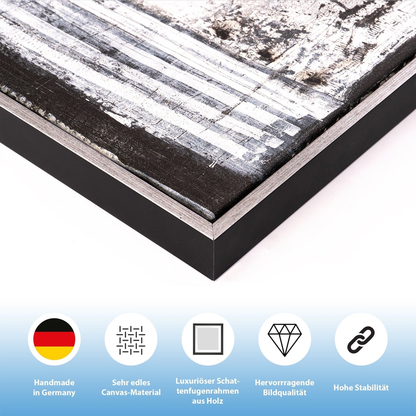 Leinwandbild mit Schattenfugenrahmen - Dynamic Grid 40x60cm