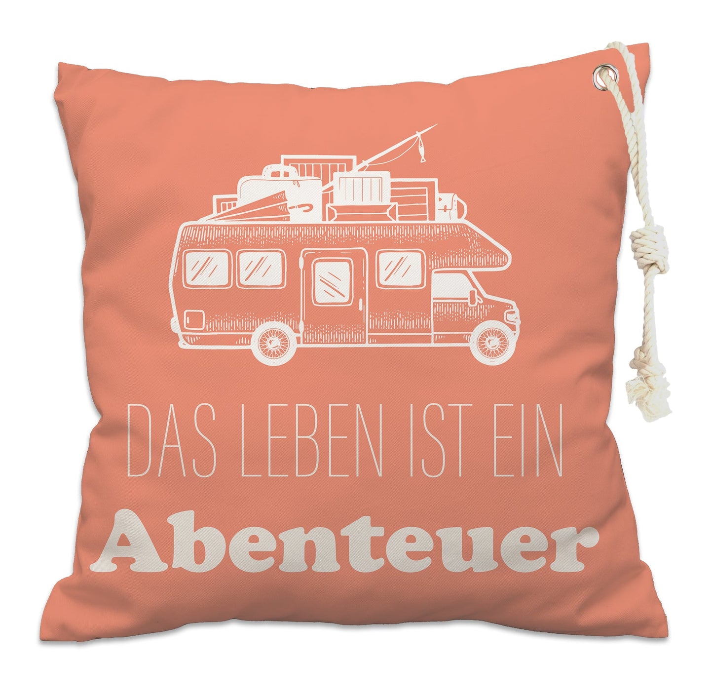 Outdoor Kissenbezug - Das Leben ist ein Abenteuer