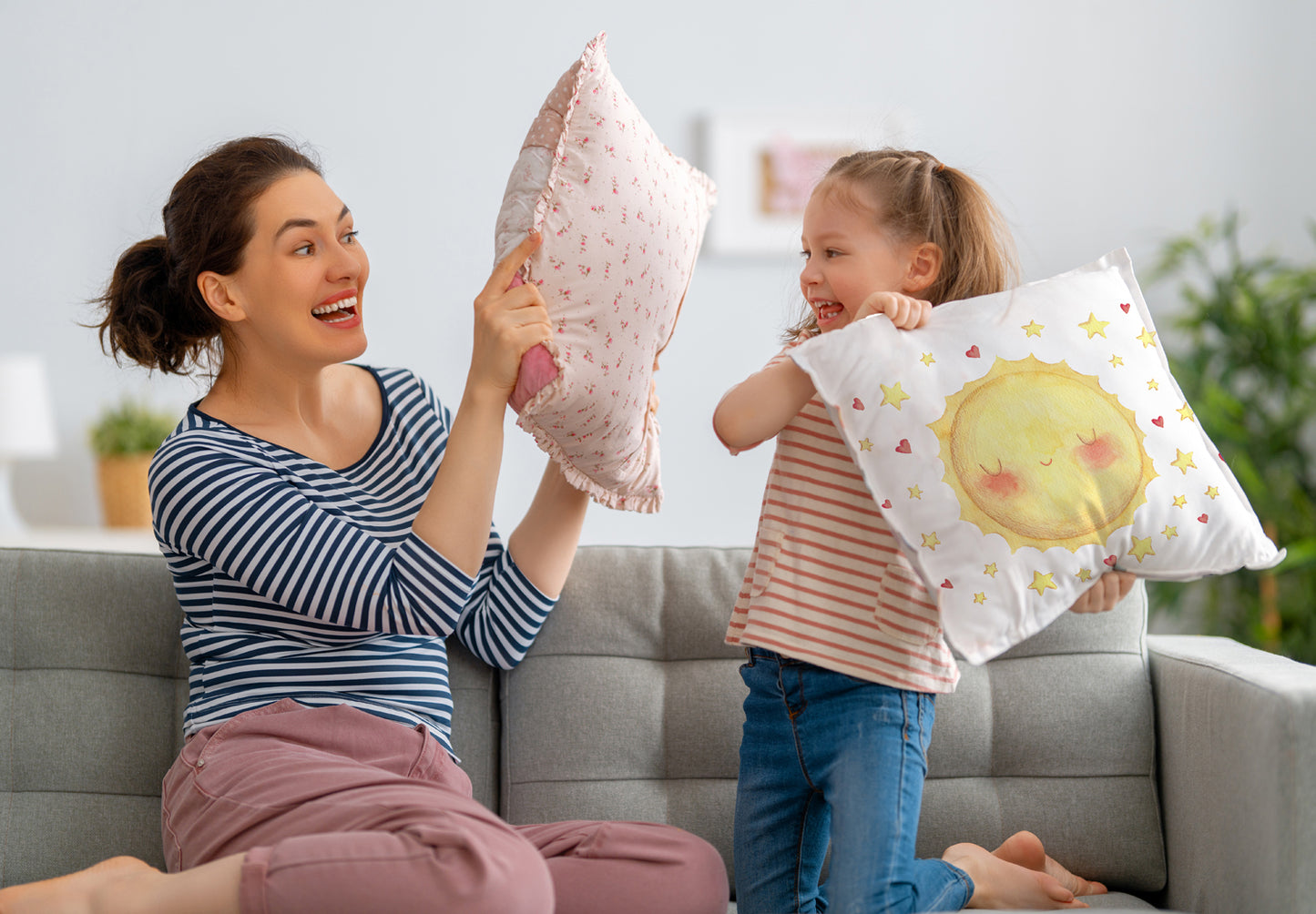 Kissenbezug - Lachende Sonne