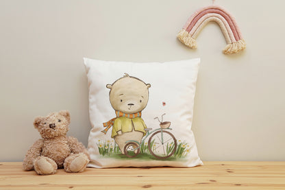 Pillowcase - Little Bear with Bicycle