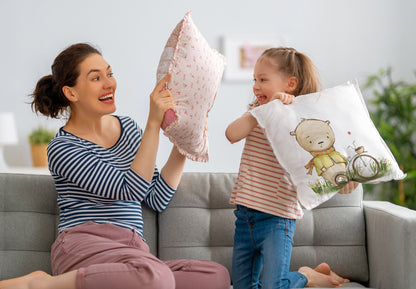 Pillowcase - Little Bear with Bicycle