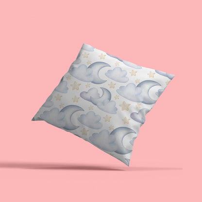 Taie d'oreiller - Lune et nuages