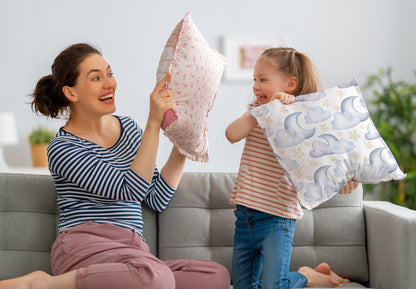 Taie d'oreiller - Lune et nuages