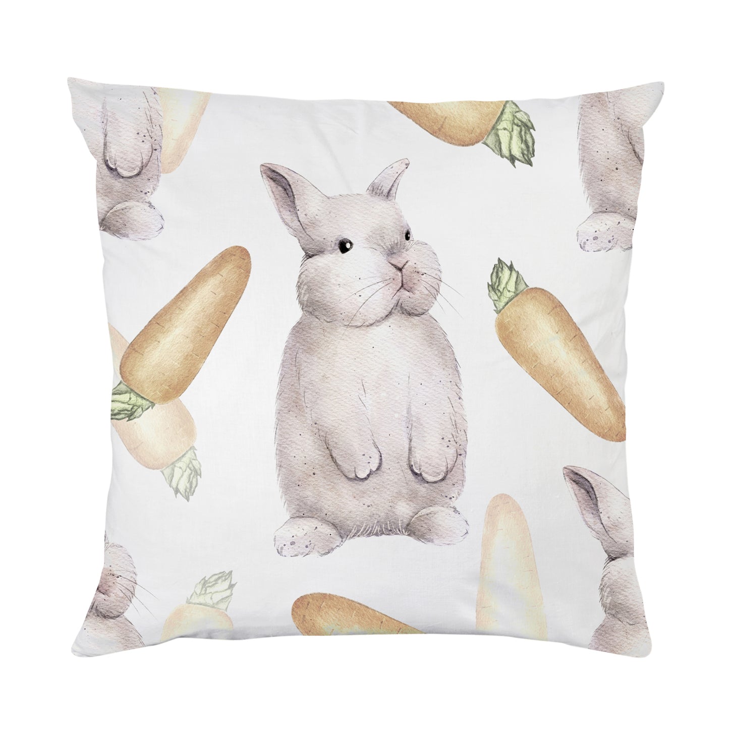 Taie d'oreiller - Lapins et carottes