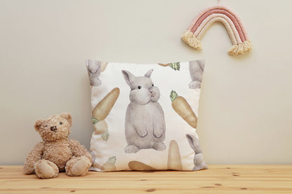 Taie d'oreiller - Lapins et carottes