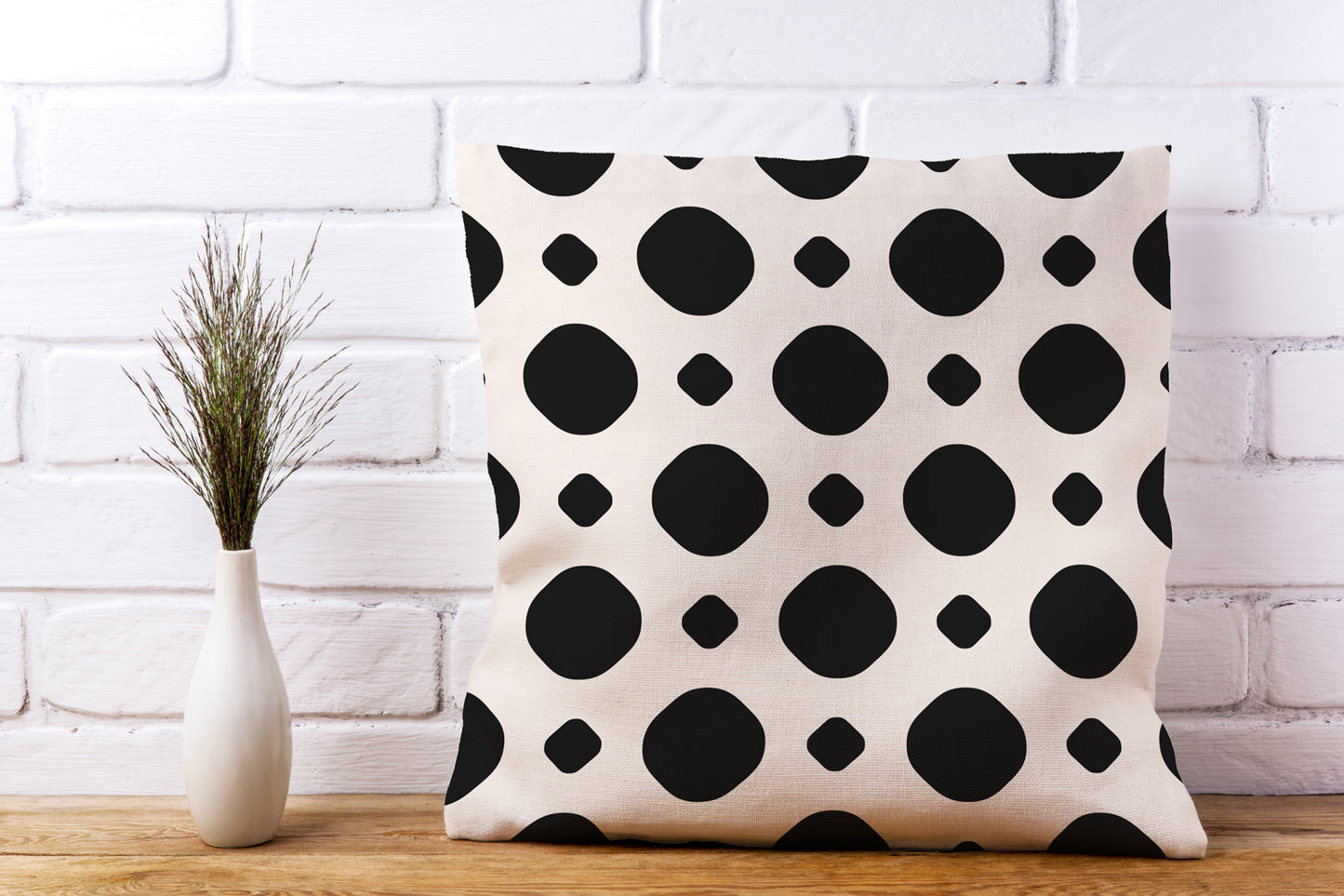 Kissenbezug - Schwarze Formen