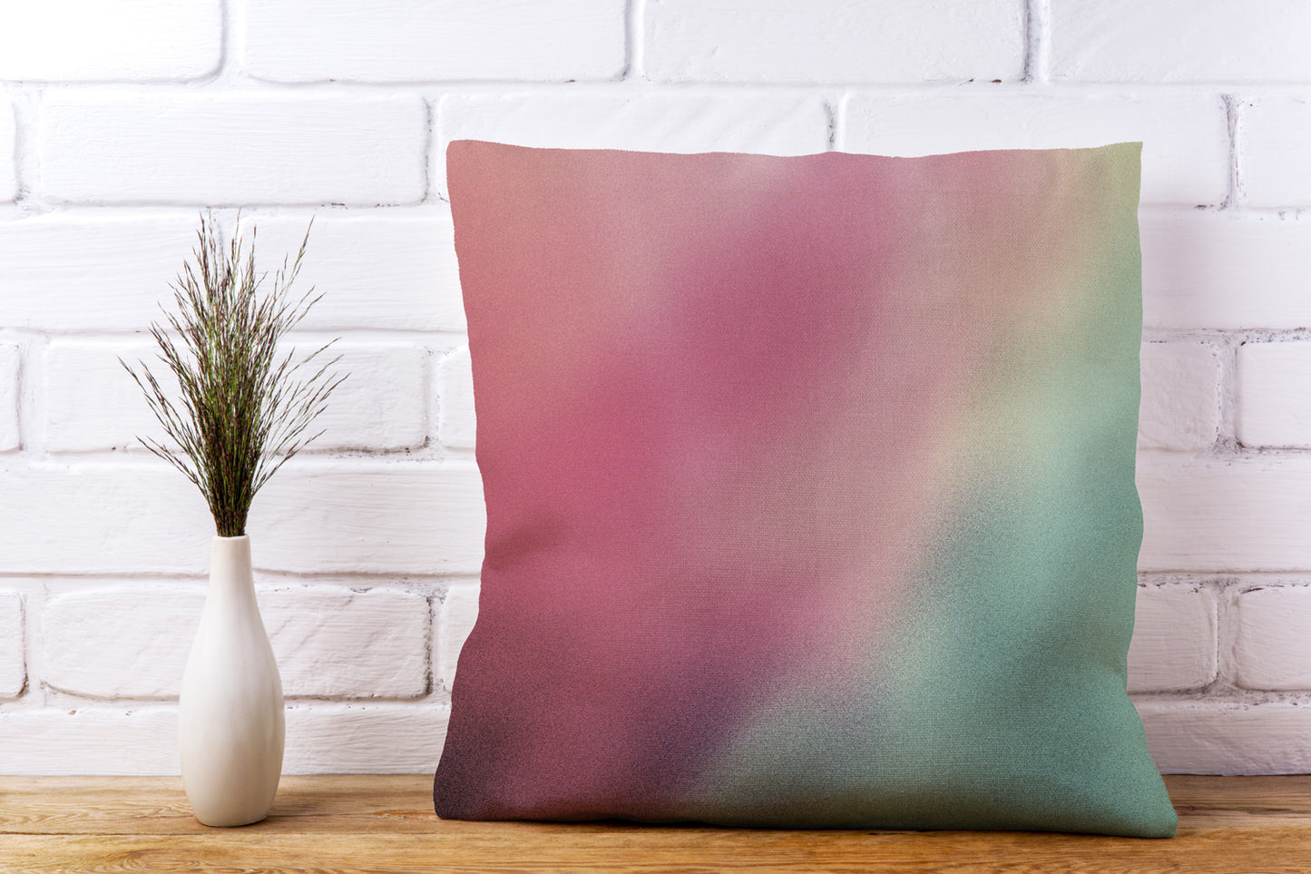 Kissenbezug - Rot zu grün
