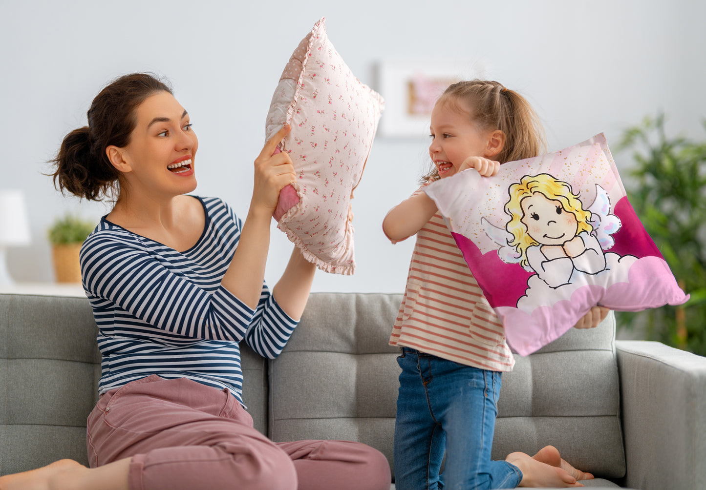 Kissenbezug - Schutzengel Rosa