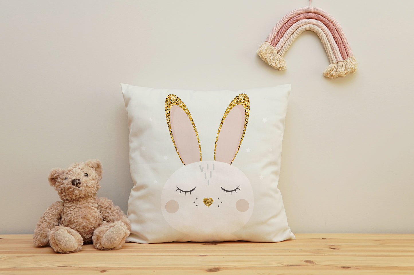 Kissenbezug - Golden Bunny