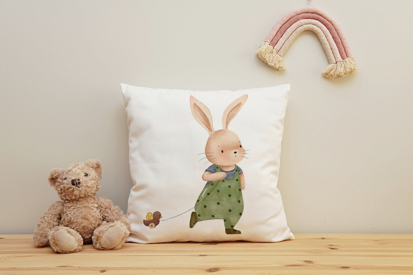 Kissenbezug - Duck and Bunny