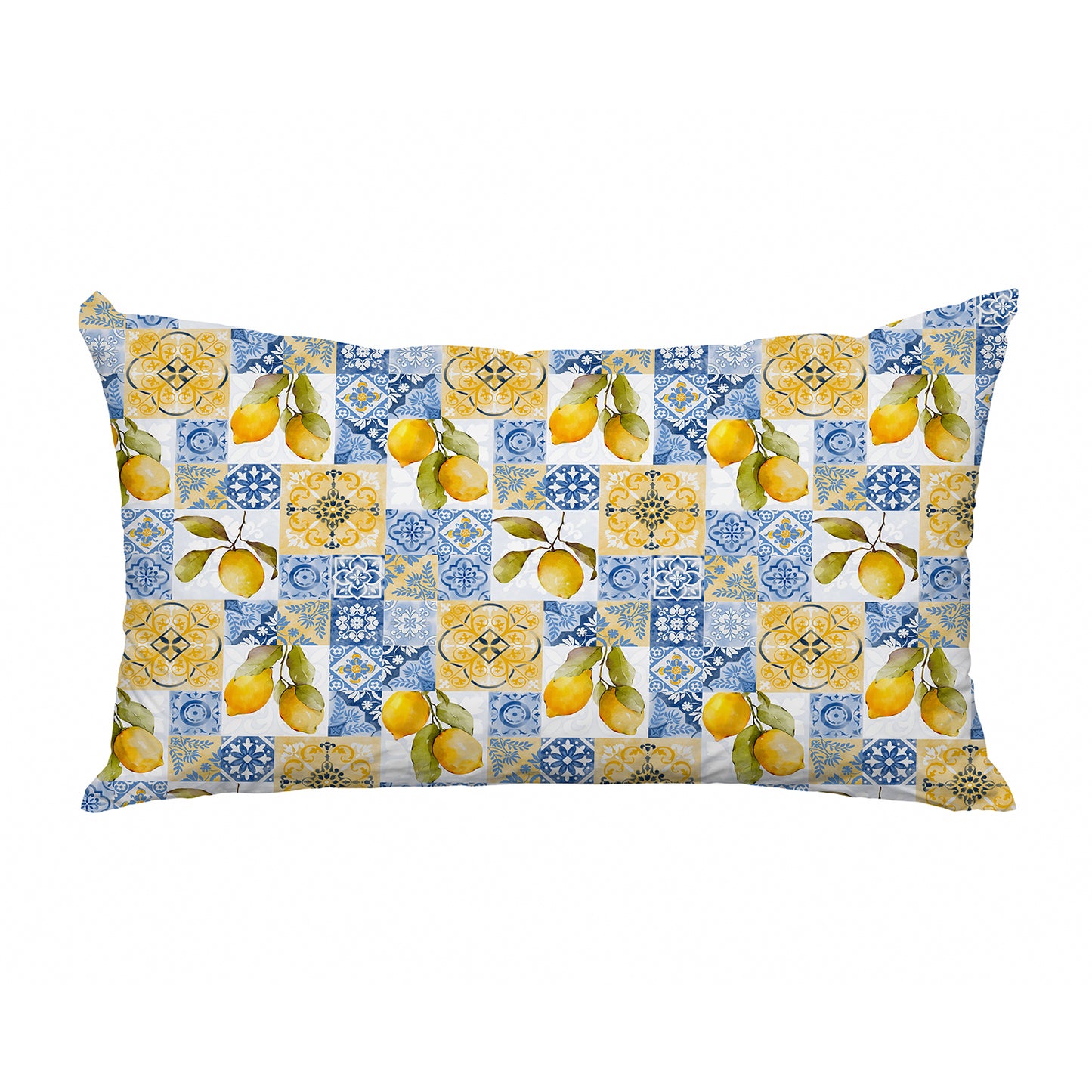 Outdoor Kissenbezug - Zitronen Kacheln