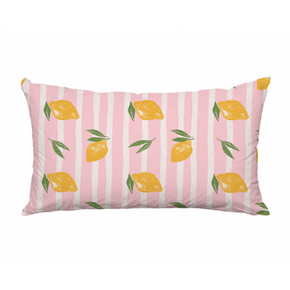 Outdoor Kissenbezug - Rose Zitronen