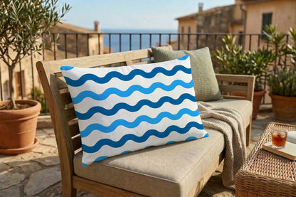 Outdoor Kissenbezug - Wellenmuster