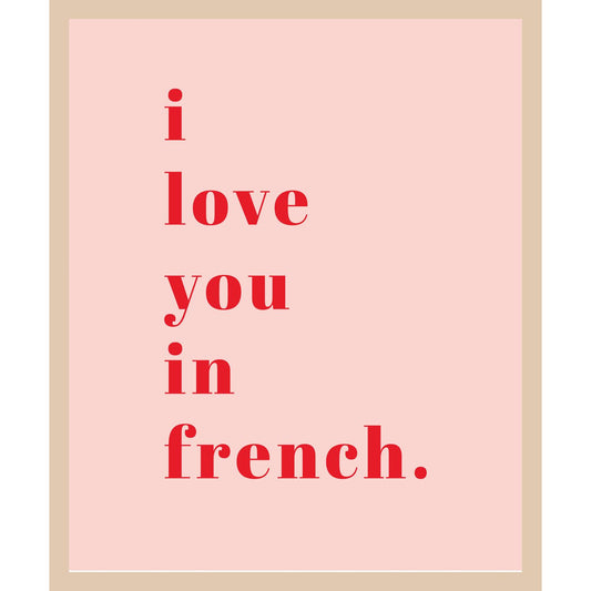 Rahmenbild - I love you in french