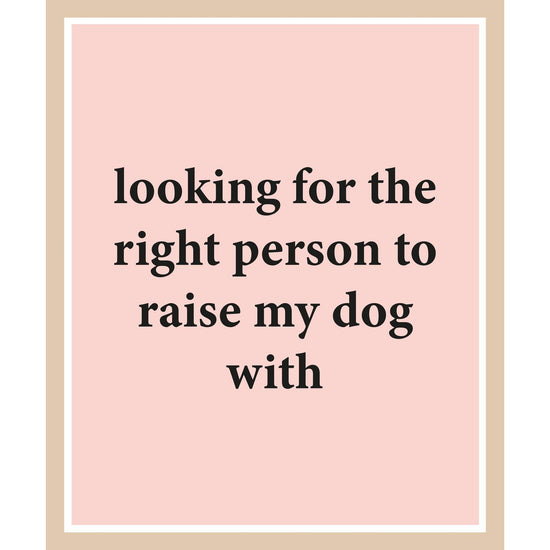 Queen Kerosin Rahmenbild - Looking for the right person to raise my dog with