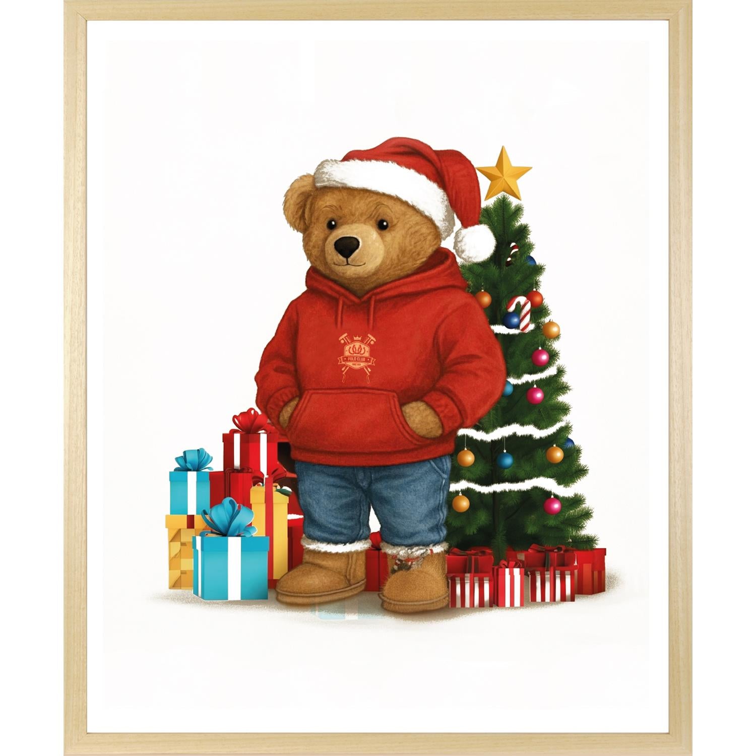 Rahmenbild - Christmas Polo Bear