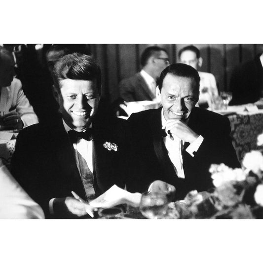 Acrylglasbild - John F Kennedy & Frank Sinatra
