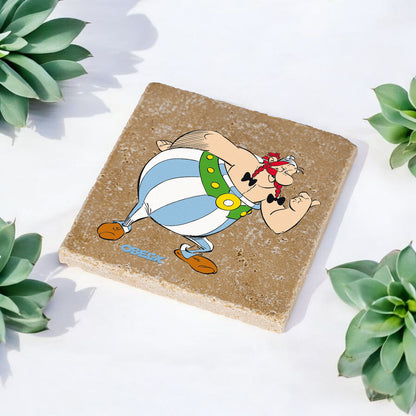 Steinuntersetzer-Set - Obelix