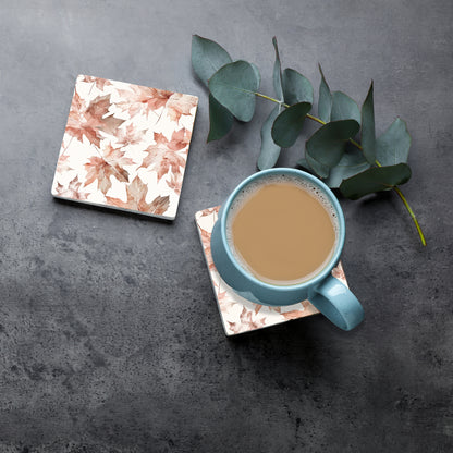 Steinuntersetzer-Set - Ahornblätter