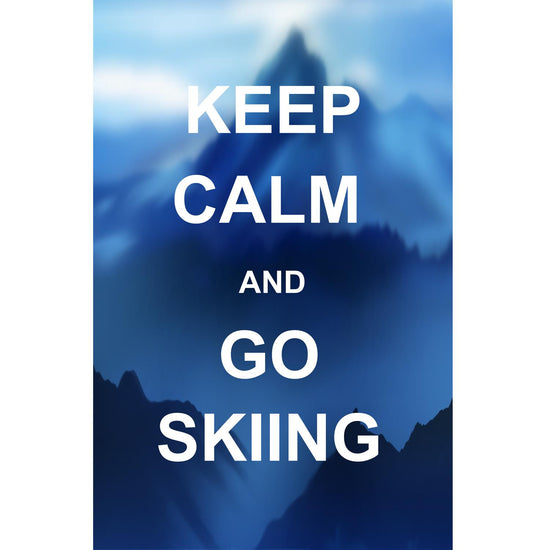 Queen Kerosin Blechschild - Keep Calm And Go Skiing