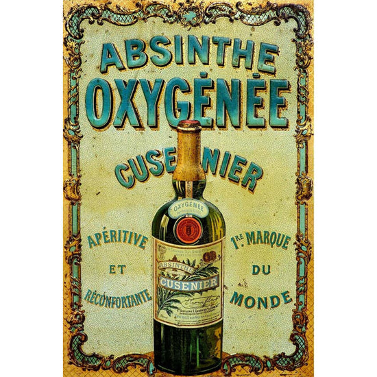 Queen Kerosin Blechschild – Absinthe Oxygenee