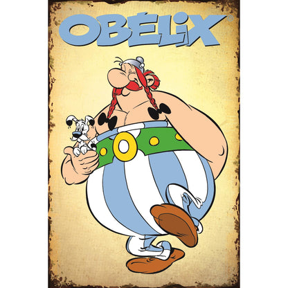 Blechschild - Obelix