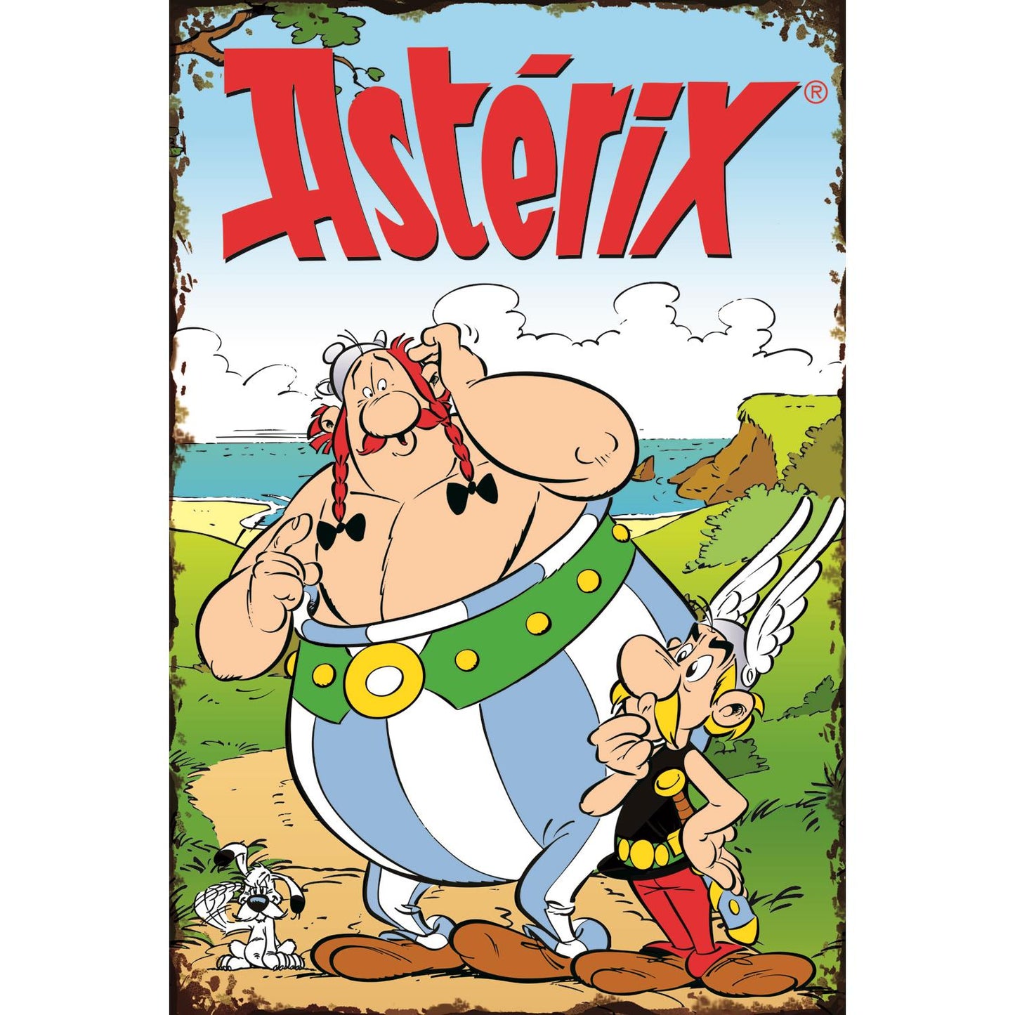 Blechschild - Asterix und Obelix 2